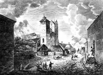 Lundagård, Domkyrkan och Lilla Torg 1782